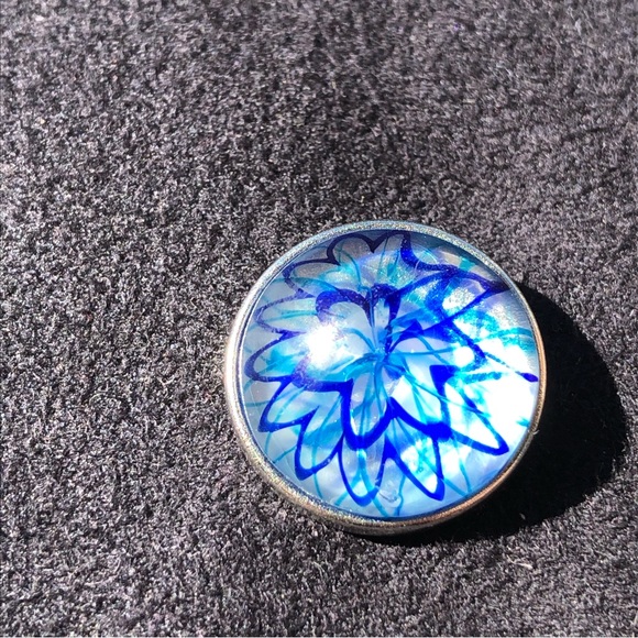One Snap Button | Blue | NWOT - Picture 3 of 4